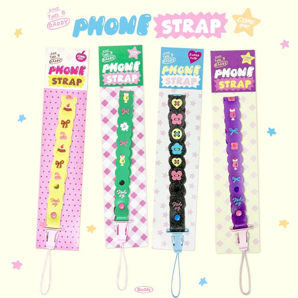 DADDY | Girl's Cult Phone Strap สายห้อยโทรศัพท์/กล้อง 3 ลายใหม่ สุดน่ารัก