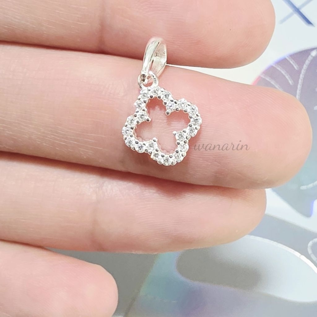 จี้ประดับ โคลเวอร์ Lucky Golw Colver Silver 92.5 เงินแท้