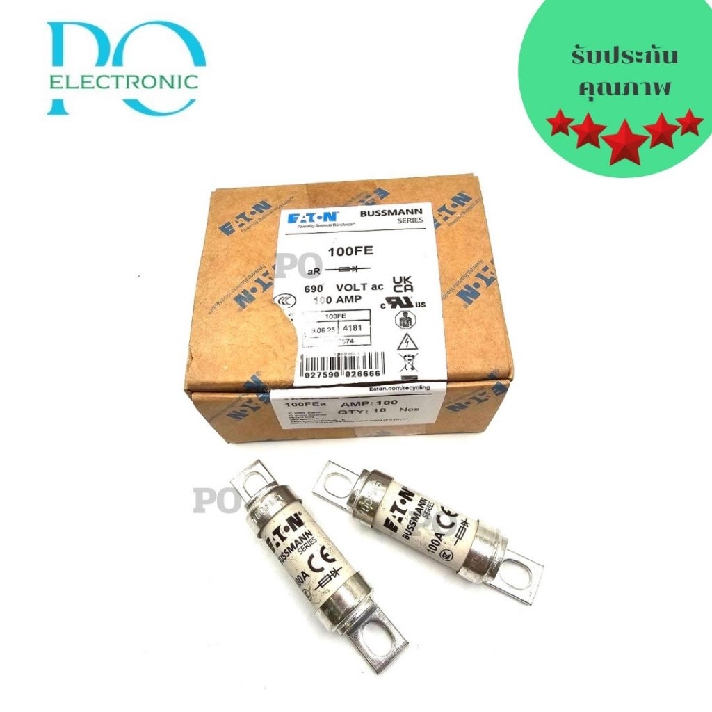 BUSSMANN FUSE BS88:4 BS88-4 35FE,50FE,63FE,80FE,100FE 35A,50A,63A,80A,100A ฟิวส์EATON FUSE 690VAC (ร
