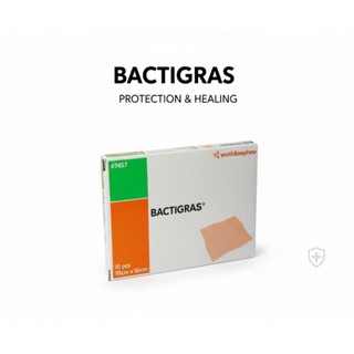 BACTIGRAS แผ่นตาข่ายปิดแผล 10x10CM