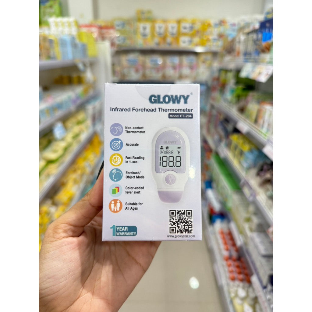 GLOWY เครื่องวัดอุณหภูมิอินฟราเรดทางหน้าผาก สำหรับเด็ก รุ่น ET-204