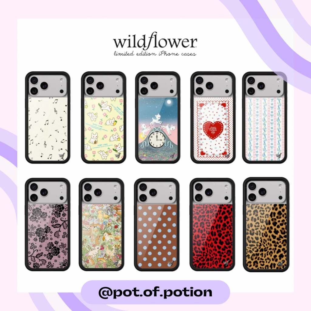 พร้อมส่ง Wildflower — iPhone case ( 17 ทุกรุ่น Pro Max , Pro , Air )