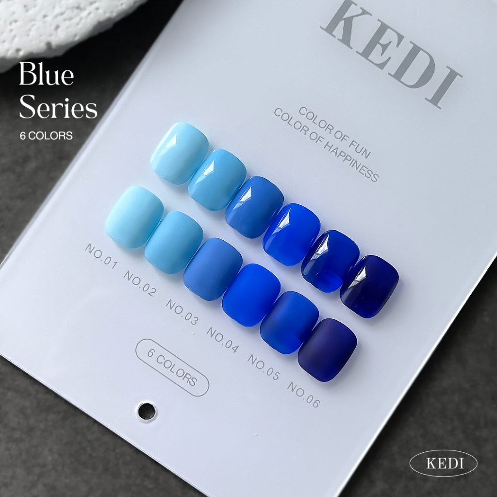 แยกขวด KEDI  Blue Series สีเจลโทนฟ้า น้ำเงิน