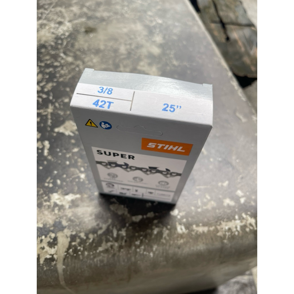 โซ่ตัด 3/8 ขนาด 25 นิ้ว 42 ฟัน เขี้ยวเหลี่ยม สำหรับเครื่องรุ่นกลาง [STIHL ของแท้ %]