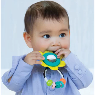 Infantino : Spin & Rattle Teether - ของเล่นเสริมพัฒนาการ ยางกัด ดอกไม้
