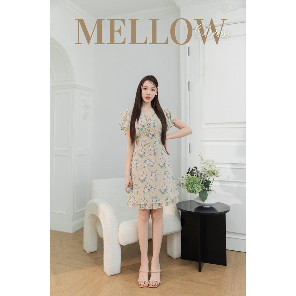 💐Mellow Dress💐* *งดกดคืนสินค้าค่ะ** อ่านรายละเอียดสินค้าให้ครบถ้วนก่อนสั่งซื้อนะคะ