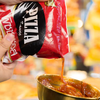 ยกลัง (10 ถุง) ซอสพิซซ่า Pizza sauce 1000 กรัม เข้มข้น ซอสพิซซ่าสำเร็จรูป เบเกอรี่ ซอสปรุงรส