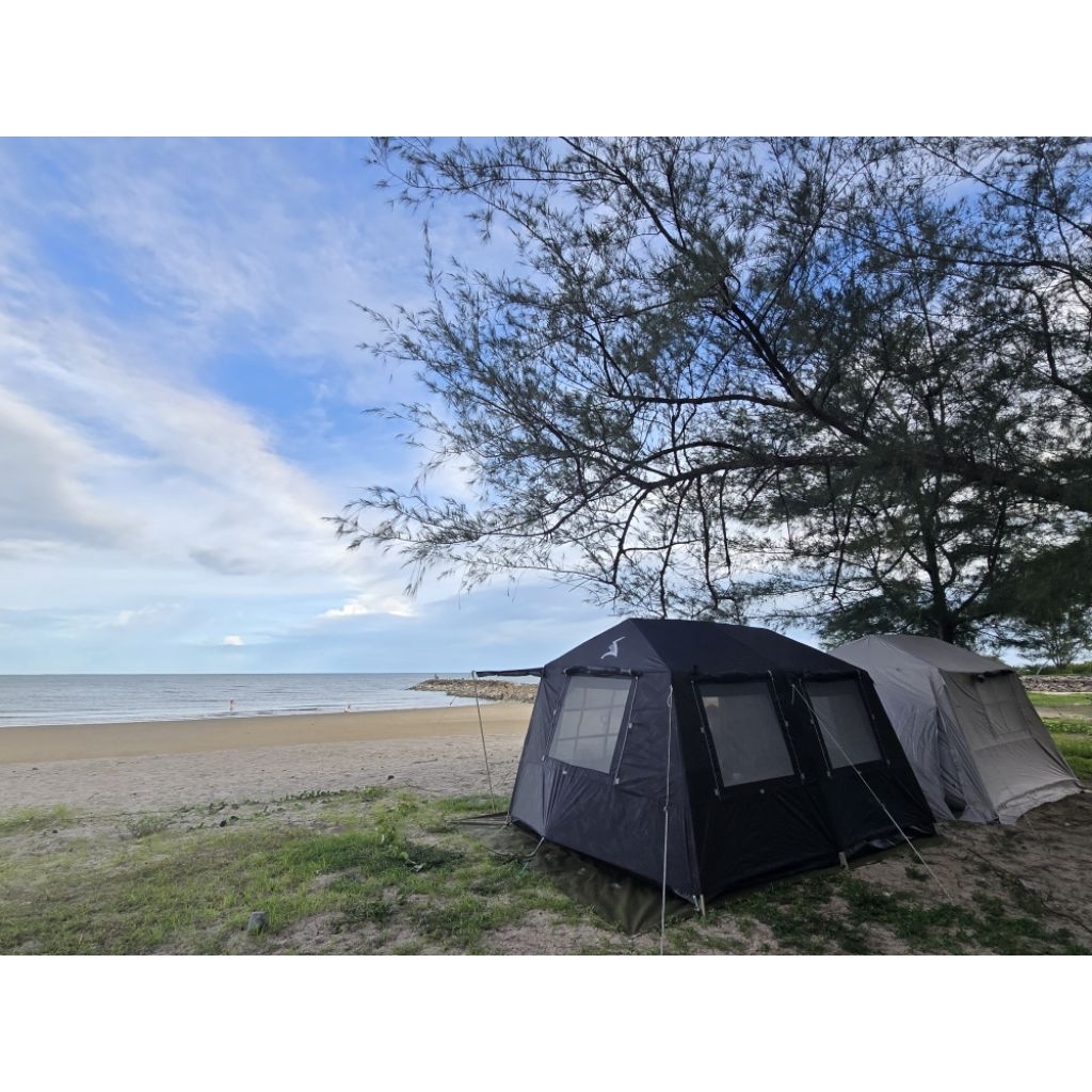 เต็นท์สนามเดินป่า lagoona EX สีดำ มือสอง