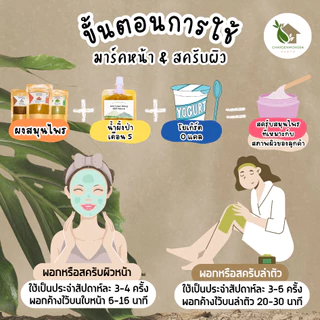 รวมผงสมุนไพร ครบที่สุด!! สครับผิว พอกหน้า【พร้อมส่ง 🍑 ส่งฟรี 】ขมิ้น ทานาคา แก่นมะหาด มะขามเปียก