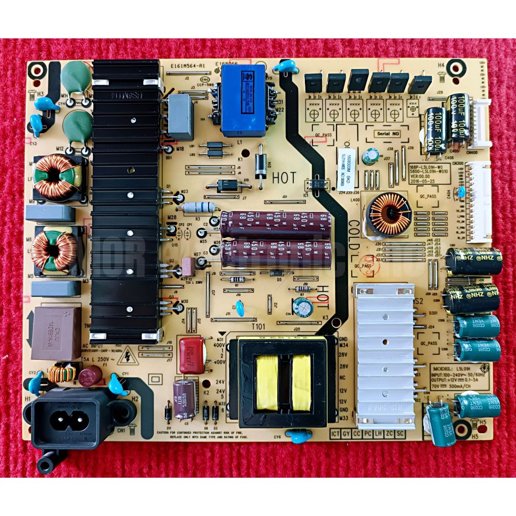 เพาเวอร์ซัพพลายทีวี PANASONIC รุ่น TH-49DX400T พาสบอร์ด 5800-L5L01H-W010 อะไหล่แท้ของถอด พร้อมใช้งาน