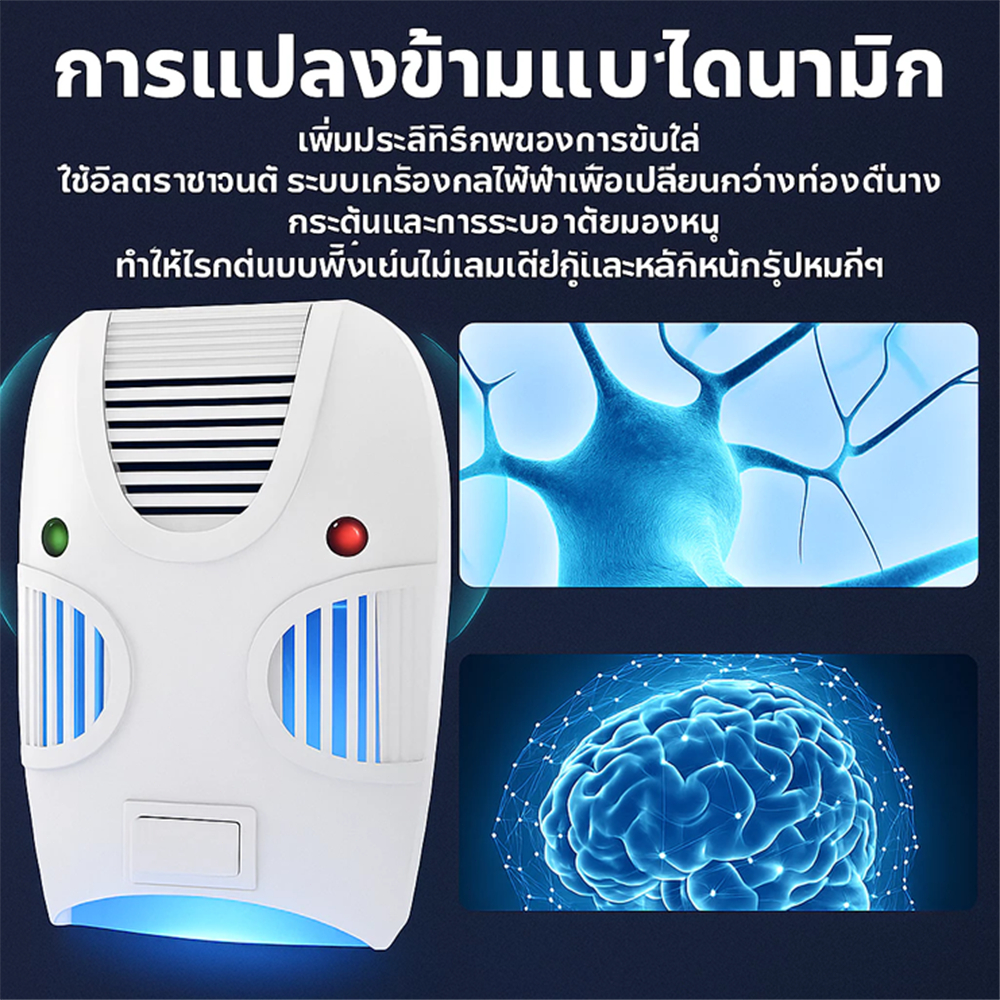 เครื่องไล่หนูไฟฟ้า🐀รุ่นใหม่ คลื่นเสียงไล่ได้จริง เห็นผลไว ปลอดภัยต่อคนและสัตว์ ใช้ได้ทั้งบ้านและครัว - รูปที่ 3
