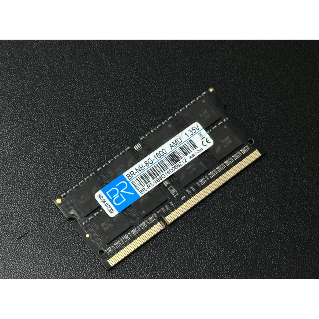 แรมโน๊ตบุค (RAM NOTEBOOK ) DDR3 BR 8GB bus1600 FOR AMD (ใช้ได้กับเครื่องของAMD เท่านั้น)