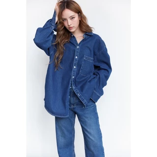 AMR DE SAISON ( AIMER ) - Oversized Shirt in Indigo Denim