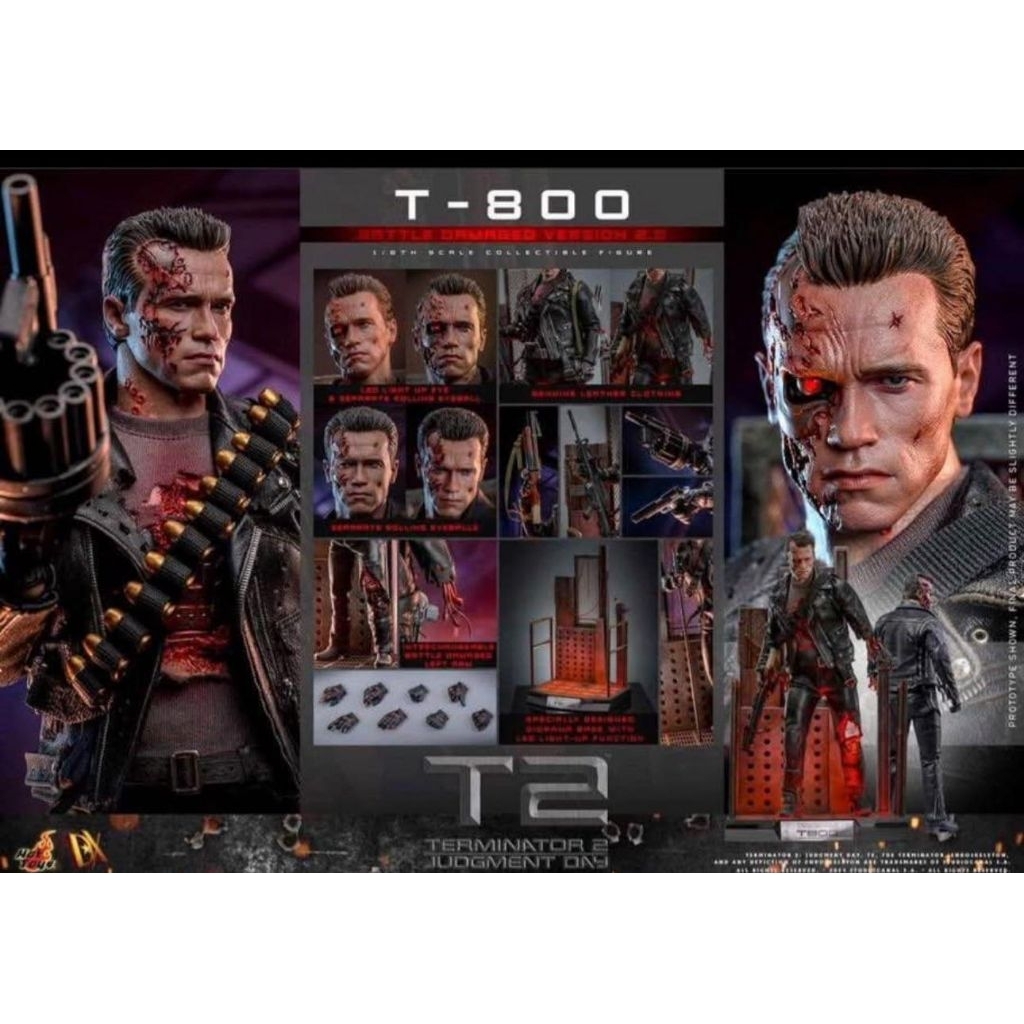 Hot Toys DX46 Terminator 2: Judgment Day - T-800 (Battle Damaged Version 2.0)
