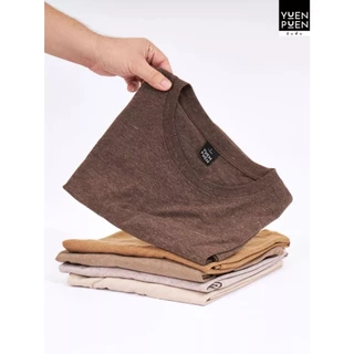 YuenPuen ยืนพื้นเสื้อยืดคอกลม 30 สี ไม่ยืด ไม่ย้วย เสื้อสีพื้น ผ้าCotton ผสม Polyester ผ้านุ่ม