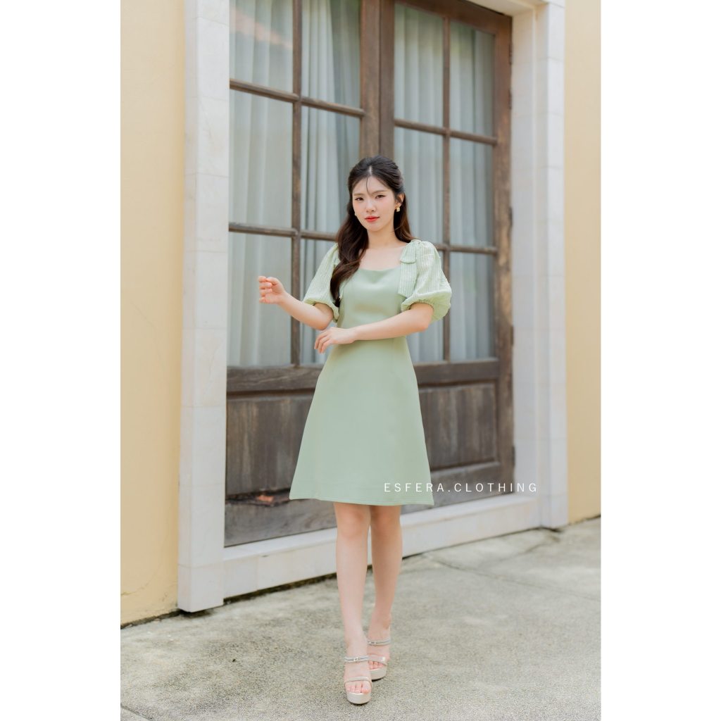 ES-DR25-11 Beau Cuty Dressเดรสออกงาน เดรสน่ารัก รูปที่ 6