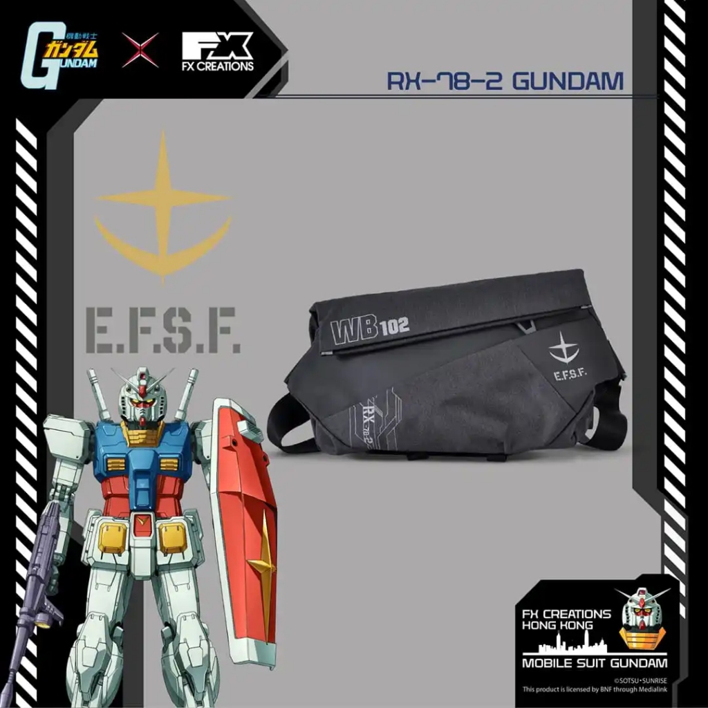 FX Creations x RX-78-2 GUNDAM SLING BAG – DARK EDITION กระเป๋าครอสบอดี้