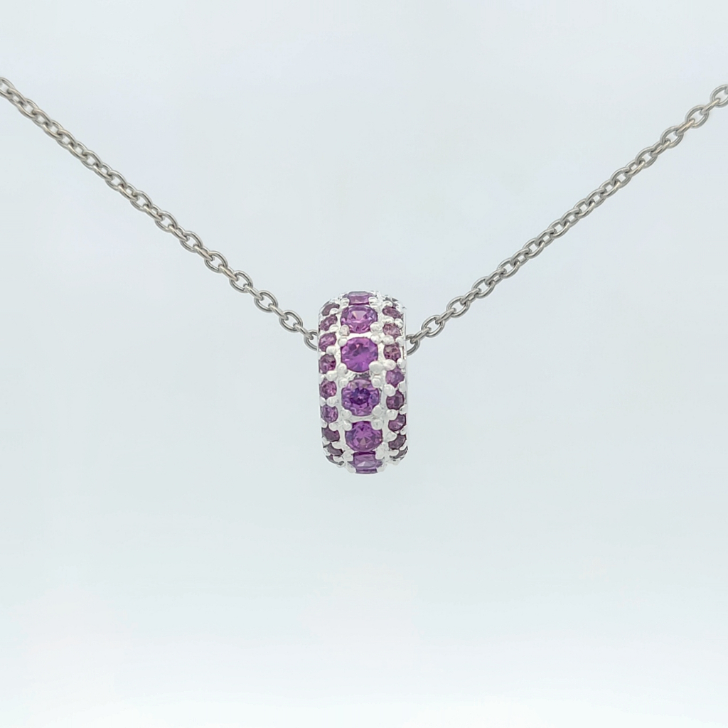 OWNORY สร้อยคอเงิน 925 พร้อมชาร์มดีไซน์  Luxury Violet