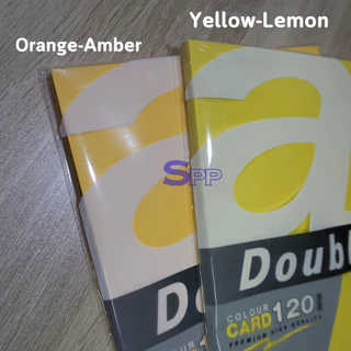 Double A กระดาษสี A4 หนา 120 แกรม จำนวน 50 แผ่น/แพ็ก จำหน่าย 1 แพ็ก