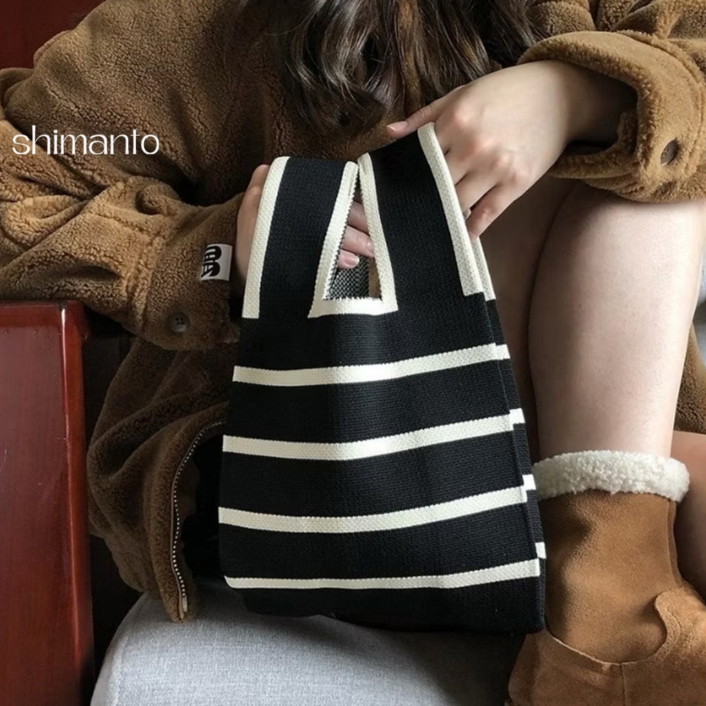 Handbag กระเป๋าถือ ช่องเก็บของกว้าง แมทช์ได้กับทุกลุค สไตล์ไหมพรม