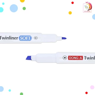 !! ลดราคาพิเศษ !! DONG-A (ดองอา) ปากกาไฮไลท์ รุ่น Twinliner SOFT ปากกาเน้นข้อความ ทวินไลเนอร์ ( 1 ด้าม )