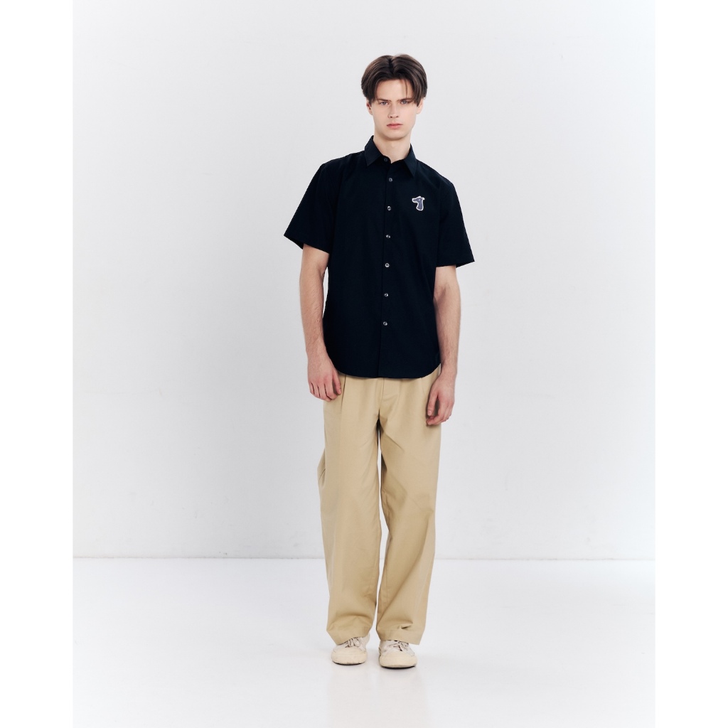 A25 SHORT SLEEVE SHIRT WITH LOGO EMBROIDERED
