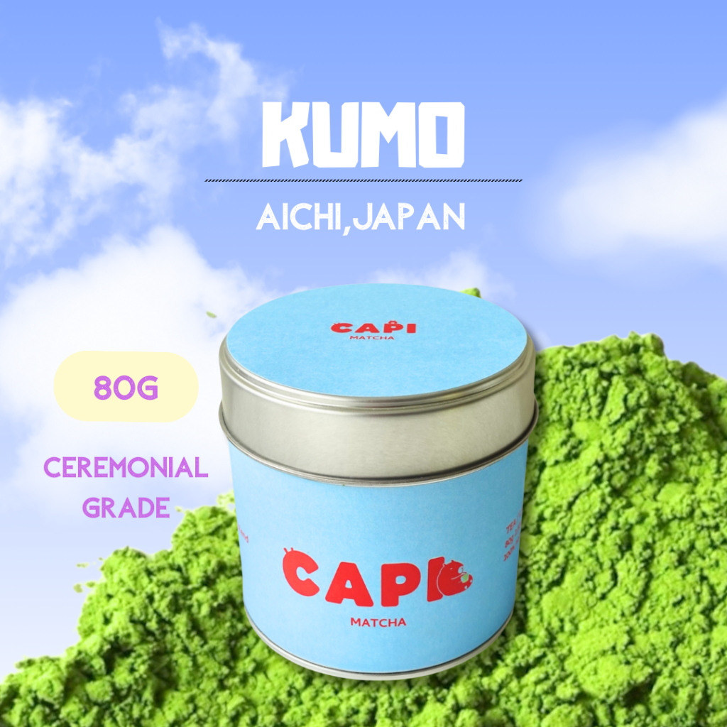Capi Kumo Blend Japanese Ceremonial Grade Matcha Rich Umami Vibrant Green from Aichi 80g
