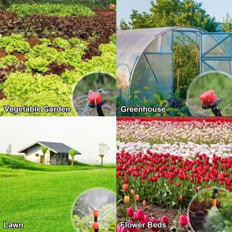 💥พร้อมส่ง💥สายยางน้ำหยด 30 เมตร ชุดน้ำหยดอัตโนมัติ 149 ชิ้น ระบบรดน้ำสวน สปริงเกอร์ ปรับน้ำหยดได้ สำหรับสวน ครัวหลังบ้าน - รูปที่ 2