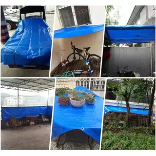 ผ้ายางกันน้ํา PVC (มีตาไก่) ขนาด 4×5 5×6 8×10 เมตร เคลือบกันน้ำสองด้าน คลุมรถ