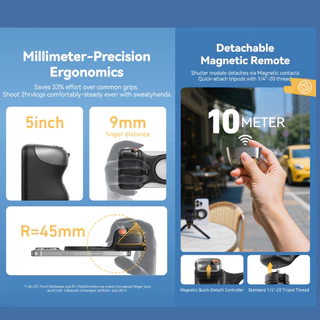 Telesin MagSafe Bluetooth Smartphone Grip ที่จับโทรศัพท์ รีโมทบลูทูธ ถ่ายภาพ ไลฟ์สด