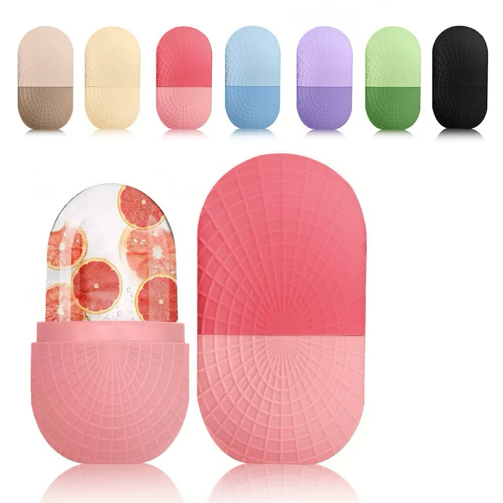 ลูกกลิ้งน้ําแข็งซิลิโคน 1 ชิ้นสําหรับผิวหน้า - นวดผิว - ลูกกลิ้งนวดหน้าความงามสําหรับดวงตา, คอ