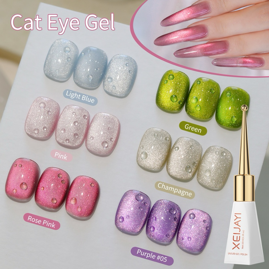 สี XEIJAYI สีลูกแก้ว-แคทอาย สีทาเล็บเจล สีสันสดใสเปรียบเสมือนผลไม้ต่างๆ ขนาด 10ml/ขวด สินค้าพร้อมส่ง