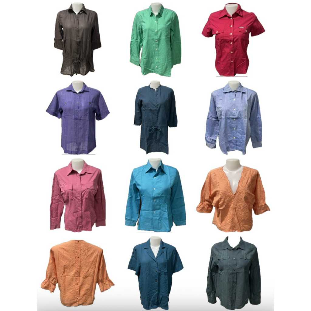 เสื้อมือสอง สภาพดีทุกตัว (D551-D650) มีให้เลือกหลายแบบ หลายขนาดค่ะ