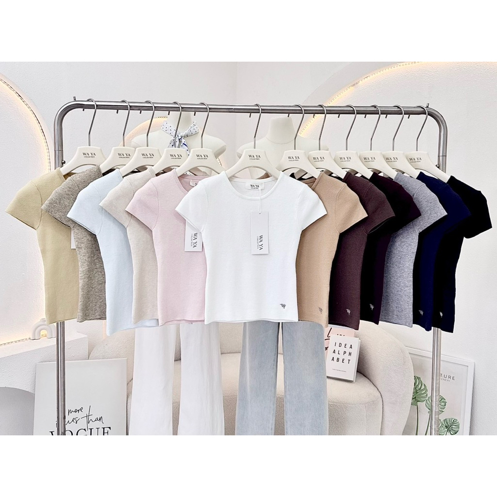 🎀 ไหมพรมคอกลม WAYA 🎀