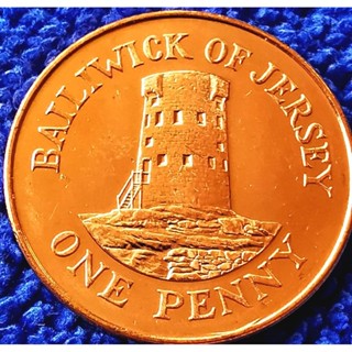 เหรียญ​ เจอร์ซีย์​ Jersey​ (ภายใต้​UK), 1 Penny​,(รุ่น​เก่า …
