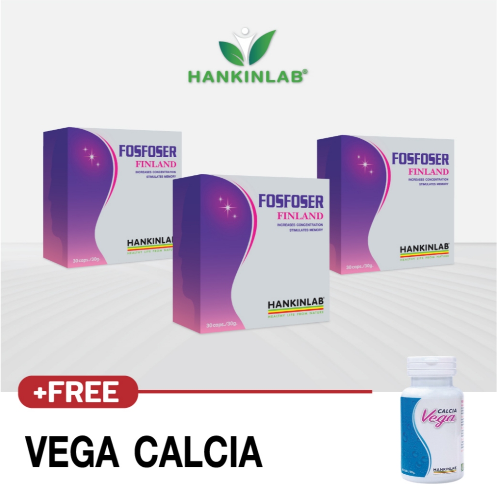 HANKINLAB FOSFOSER 30’S(ซื้อ FOSFOSER 3 กล่อง แถม Calcia Vega วิตามินแคลเซียม)