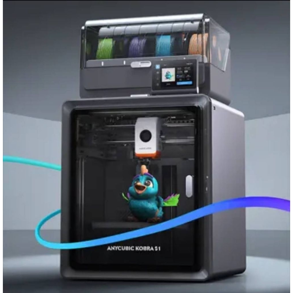 เครื่องพิมพ์ 3มิติ Anycubic Kobra S1 combo ประกันอะไหล่1ปี ความเร็วสูงสุด600มิลลิเมตร/วินาที