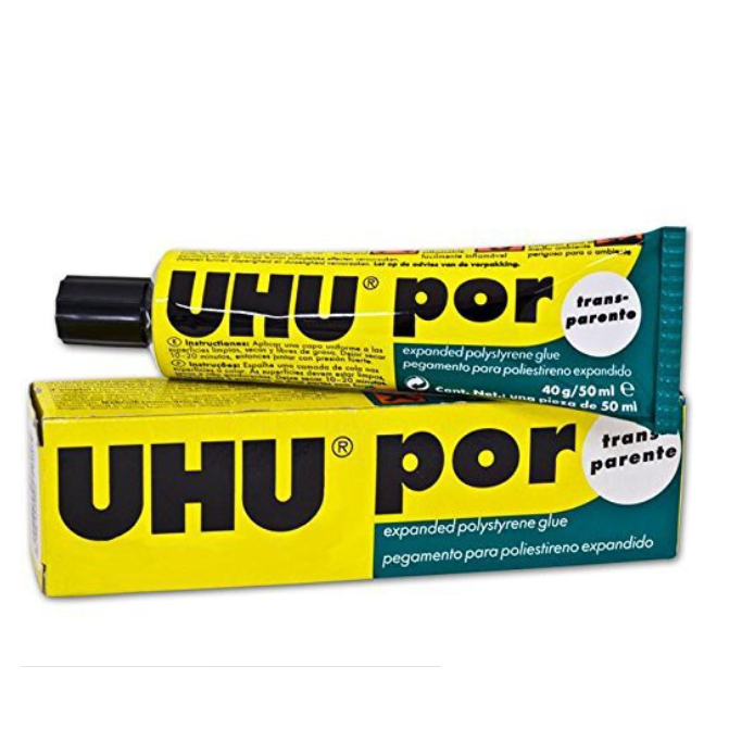 กาวติดโฟม สีใส UHU POR 50 มล.