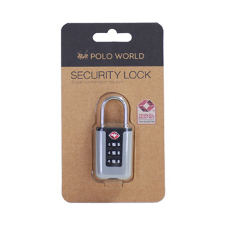 POLO WORLD SECURITY LOCK (PW-TA67147) 2PK Key TSA Padlock กุ…