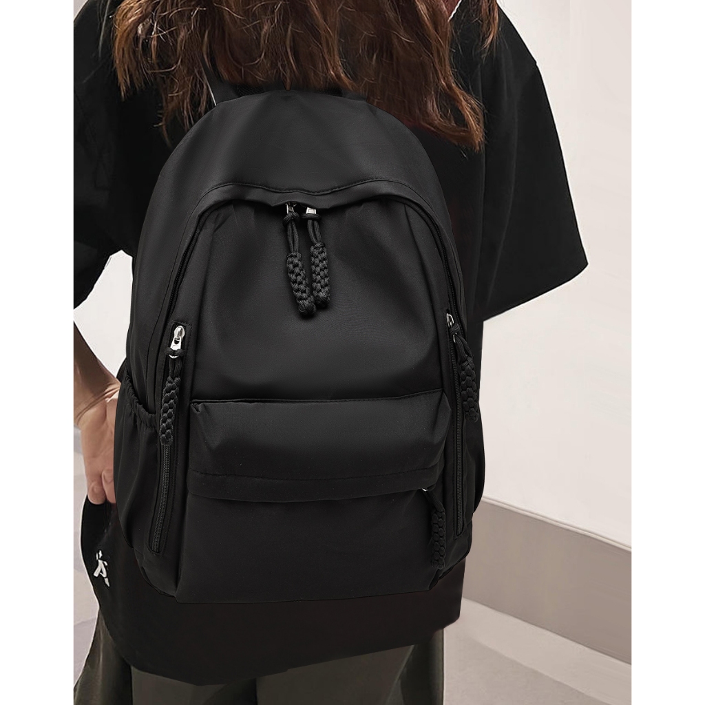 FOXER กระเป๋าเป้ผู้หญิง กระเป๋าผ้าแคนวาสเรียบง่ายแบบลำลอง กระเป๋าเดินทางสำหรับแล็ปท็อป - รูปที่ 4