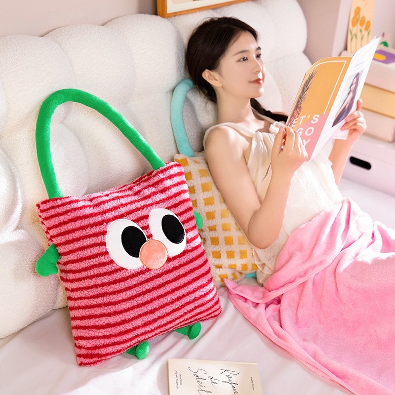 (พร้อมส่งจากไทย) หมอนผ้าห่มพกพาได้ 2in1 🌈 นุ่มนิ่ม อุ่นสบาย ดีไซน์น่ารัก ของขวัญ NEW - รูปที่ 6
