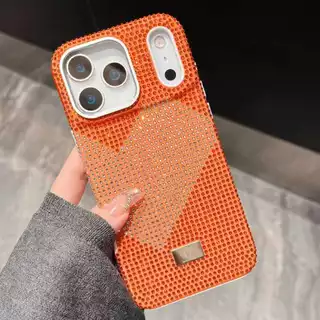 เคสใช้สำหรับไอโฟน 17/ 16 / 15 / 14 / โปร / โปรแมกซ์ Case MEEPHONE Lucian Glitter เคสเพชร หัวใจ (THพร้อมส่ง)