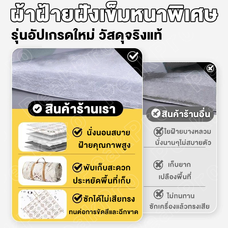 เสื่อปิคนิค เสื่อปูพื้น พับเก็บได้ ทนต่อการสึกหรอ 2x2/3x3M กันน้ำ กันคราบ ขนาดใหญ่หนาขึ้น4 ซม สําหรับเด็กคลาน รูปที่ 2
