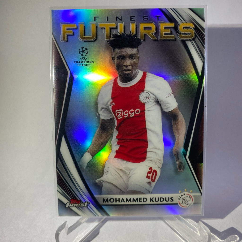 การ์ดสะสม นักฟุตบอล MOHAMMED KUDUS, AJEX, FUTURES , TOPPS FINEST 2022