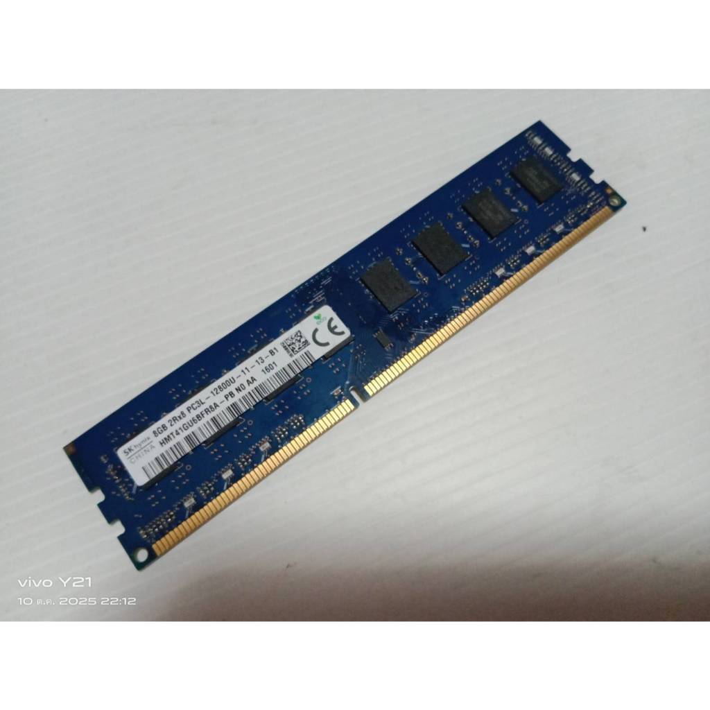 RAM SK hynix PC3L-DDR3-bus1600/ 8G ไฟต่ำ 1.35 V. แบบ 16 ชิป ตัวสูง สำหรับ PC