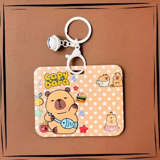 กรอบบัตรการ์ตูน ลาบูบู Moo Deng! 🌟 มีทั้งแบบแนวตั้ง-แนวนอน ซองใส่บัตรนักเรียน-พนักงาน พร้อมพวงกุญแจ