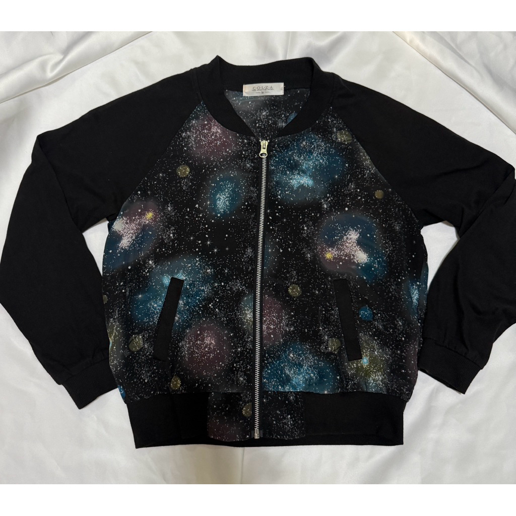 เสื้อbomber jacket ผู้หญิงแบรนด์ C-O-L-Z-Aแท้💯%มือ2 อก 38