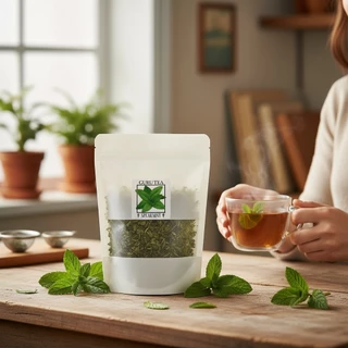 🌱 ใบสเปียร์มิ้นต์อบแห้ง 🌱 ขนาด 30 กรัม 🌱 บรรจุถุงซิป 🌱 Spear Mint 🌱