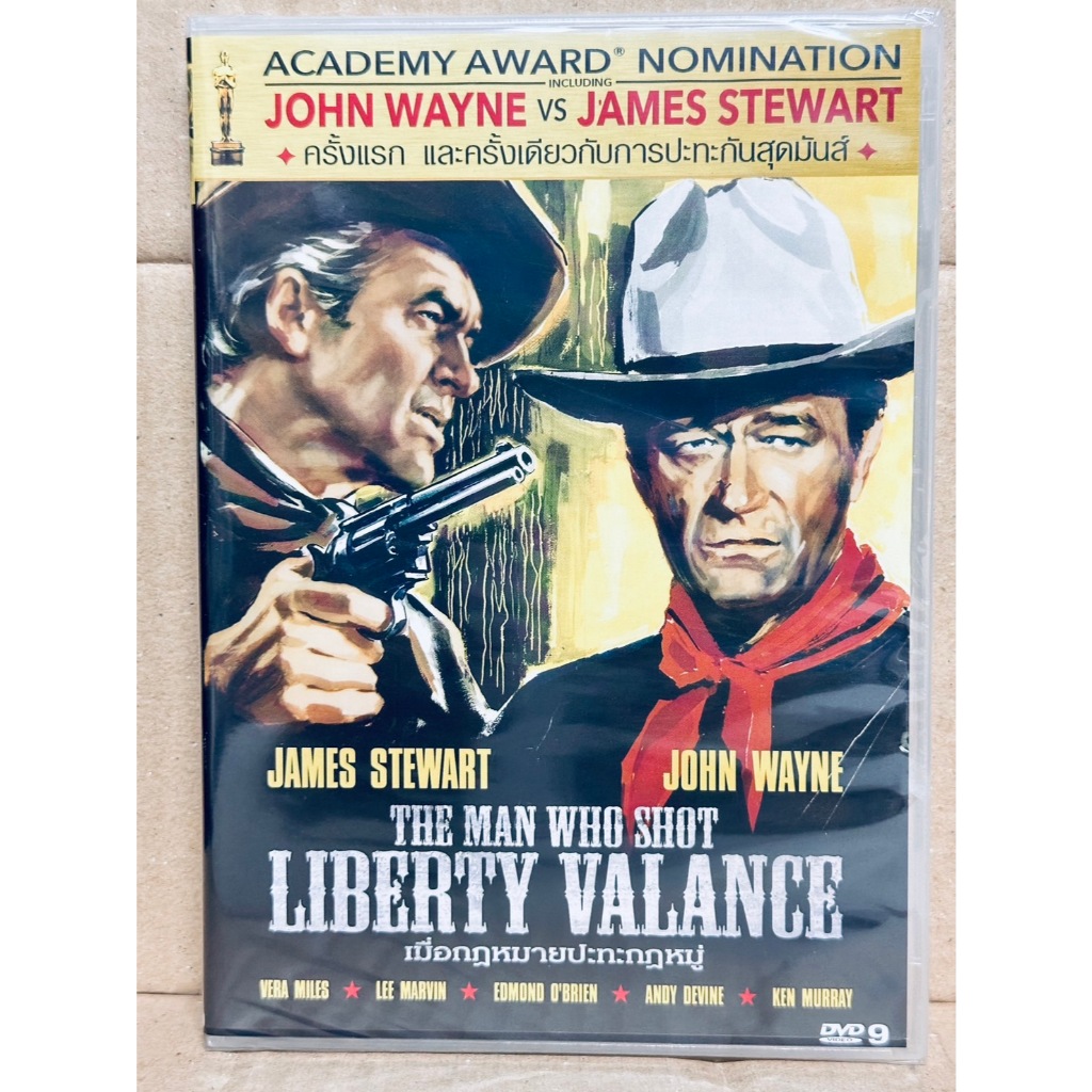 DVD : The Man Who Shot Liberty Valance (1962) เมื่อกฏหมายปะทะกฏหมู่ " James Stewart, John Wayne "