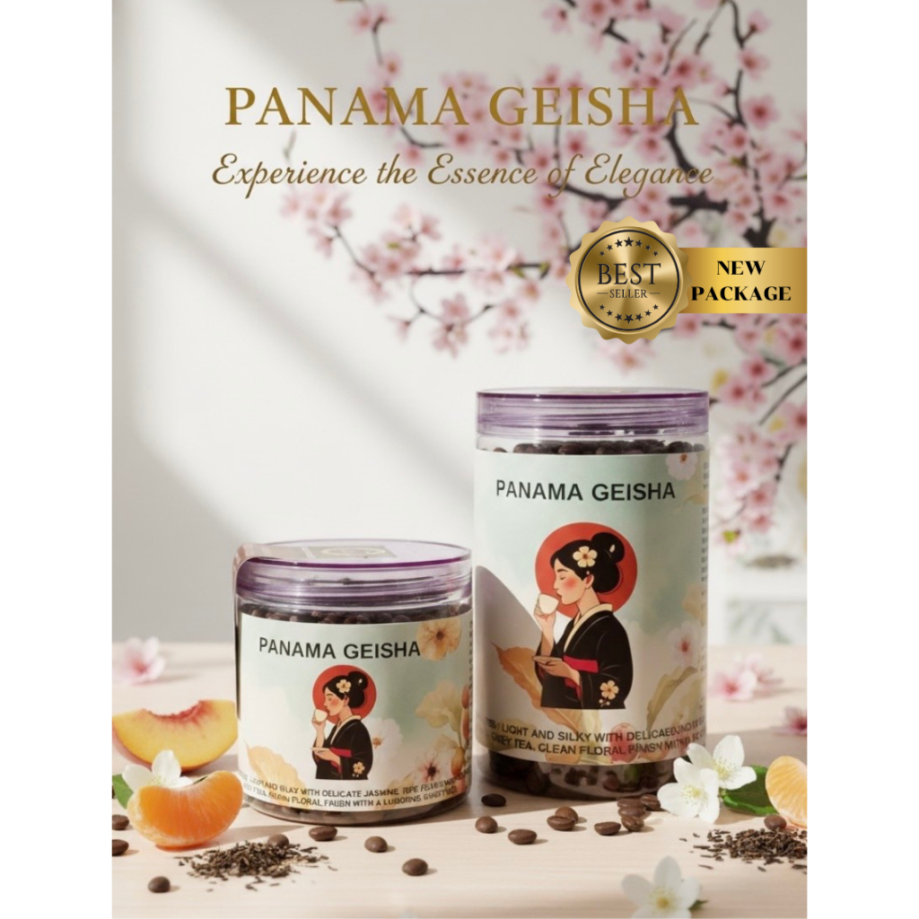 เมล็ดกาแฟคั่ว เกอิชา ปานามา Geisha Panama